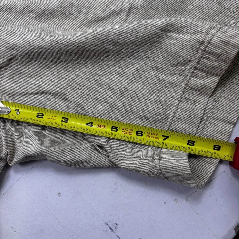 Banana Republic‎ Mens Tan White Striped Chino Shorts Size 36 Casual Summer